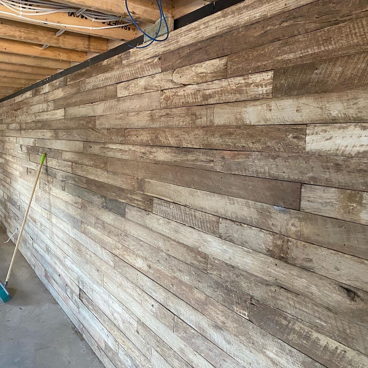 Reclaimed Timber Wall - Sanctum Carpentry project
