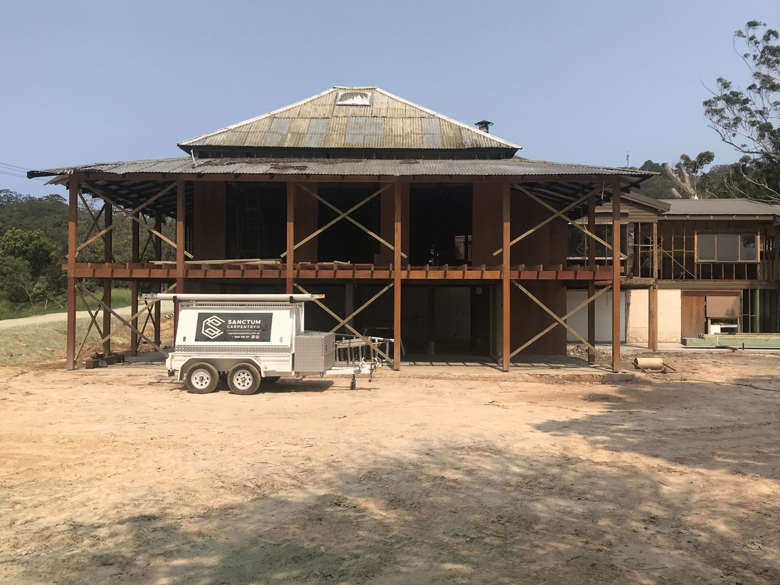 The Frame Stage - Sanctum Carpentry project