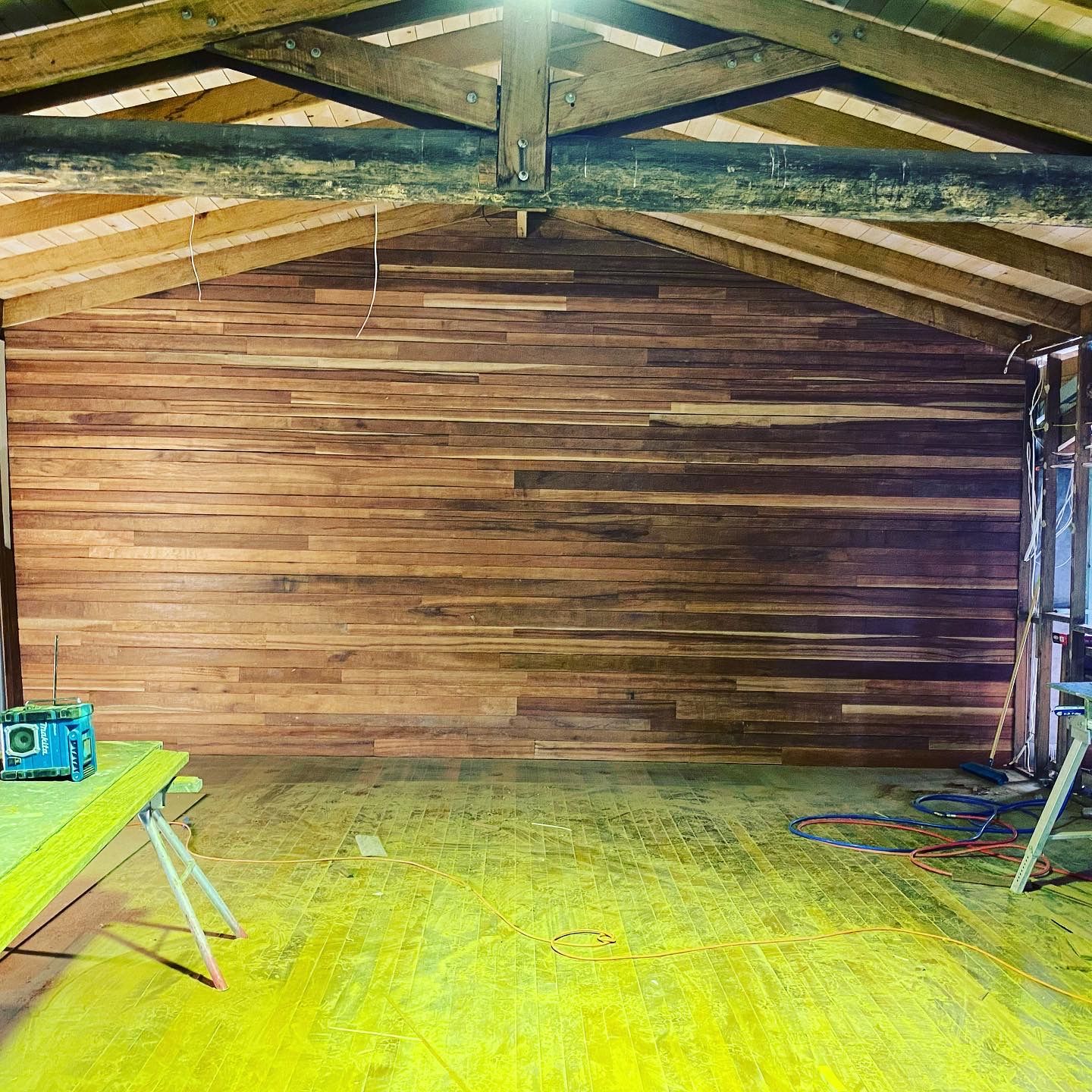 Mixed Board Feature - Sanctum Carpentry project